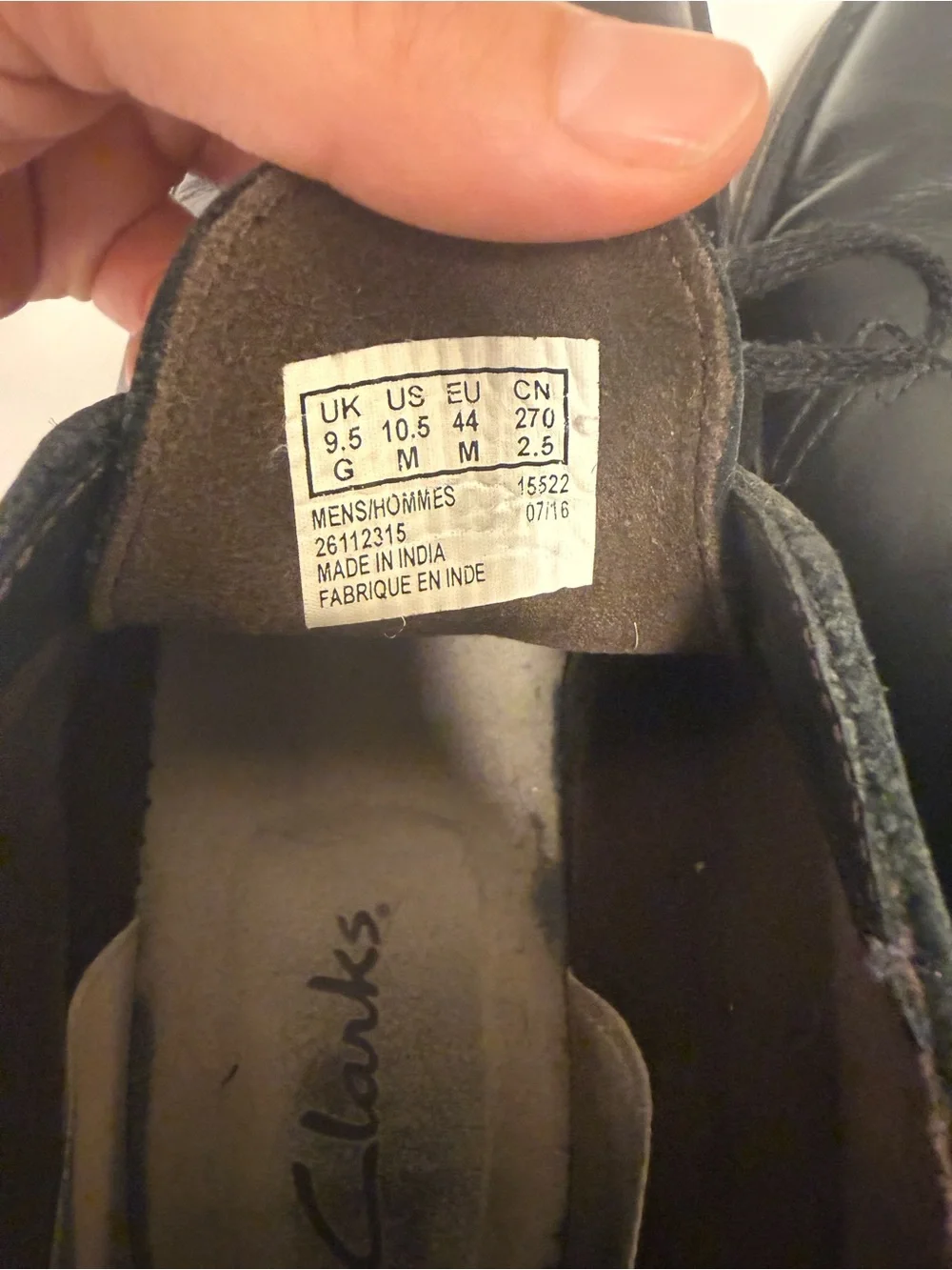 Clarks Bushacre 2 Men’s Black Leather Chukka Boots